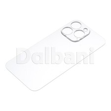 Clear Back Glass Battery Cover for Apple iPhone 13 Pro Max Transparent