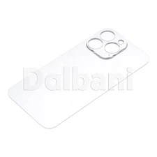 Clear Back Glass Battery Cover for Apple iPhone 13 Pro Max Transparent