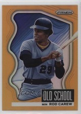 2022 Panini Prizm Old School Neon Orange Prizm /100 Rod Carew #OS-9 HOF 04br