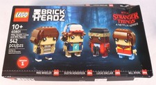 LEGO 40801 Brickheadz Stranger Things Mike Dustin Lucas Will 542 piezas caja dañada