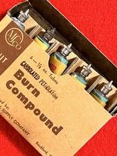 WWII-era BURN COMPOUND. First-Aid "MEDICAL SUPPLY CO., Unit No 101AX"