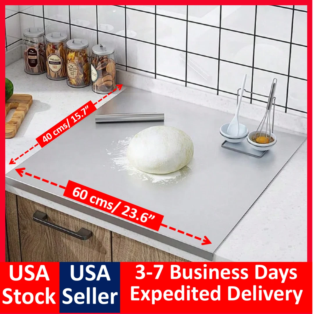 24"x16" Stainless Steel Cutting Board Double-Sided Tray Multi-Purpose Kitchen
Opens in a new window