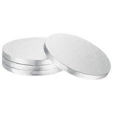 4 tablas para pasteles 6 pulgadas redondas tambor para pasteles círculo base para pasteles plateadas