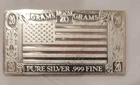 1973 The Silver Mint United States  Flag Silver Art Bar (B-10)