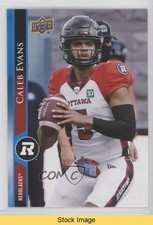 2021 Upper Deck CFL Blue Caleb Evans #134 READ 0u2j