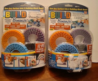 Build Bonanza Building Blocks Peel & Stick Tape 12 Ft As Seen On TV Block Base