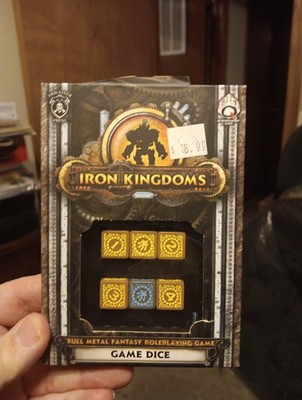 Warmachine Iron Kingdoms RPG Game Dice SEALED Privateer Press