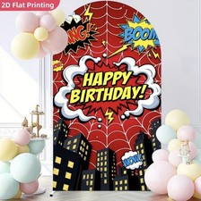 Marvel Spiderman Birthday Comic Superhero Party Backdrop Banner 180x80cm