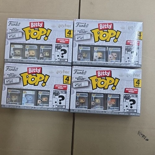 Funko Bitty Pop! Harry Potter 4-Pack Bundle 16 Mini Figures Characters & Mystery