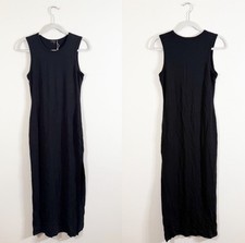 NWT Quince Tencel Jersey Tank Maxi Dress Black Medium