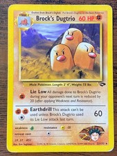 Brock's Dugtrio 22/132 Rare Gym Challenge Pokemon Unlimited Moderately Played on eBay