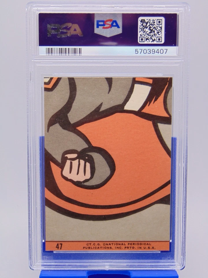 1966 Topps DC Adventures of Superman Card #47 Superman's Pet George Reeves PSA 9 - Image 3 of 3