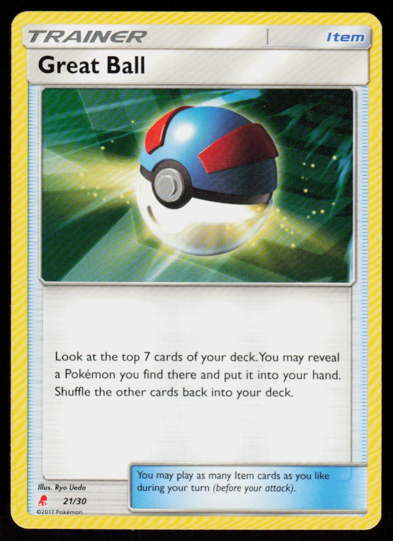 Great Ball 60/73 Uncommon Shining Legends Pokemon Lightly Played