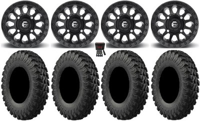 Fuel Vector MB 14'' Wheels 30'' MotoRally Tires Can-Am Renegade Outlander