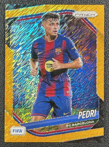 PEDRI 2025-26 PANINI PRIZM FIFA #244 GOLD SHIMMER PRIZM 1/3 BARCELONA