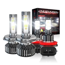 for 2008 2009 2010 Toyota Highlander LED Headlight Hi/Lo+Fog Light Bulbs Combo