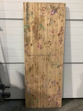 ARMY TRESTLE TABLE / PINE FOLDING WOODEN BENCH. VINTAGE INDUSTRIAL WORKBENCH