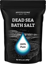 Dead Sea Salt Bath Soak 14 OZ Pack   100 Natural Dead Sea Salts for Soaking, Re