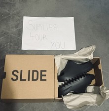Adidas Yeezy YZY Slides Slider UK Size 12 Dark Onyx/New In Box