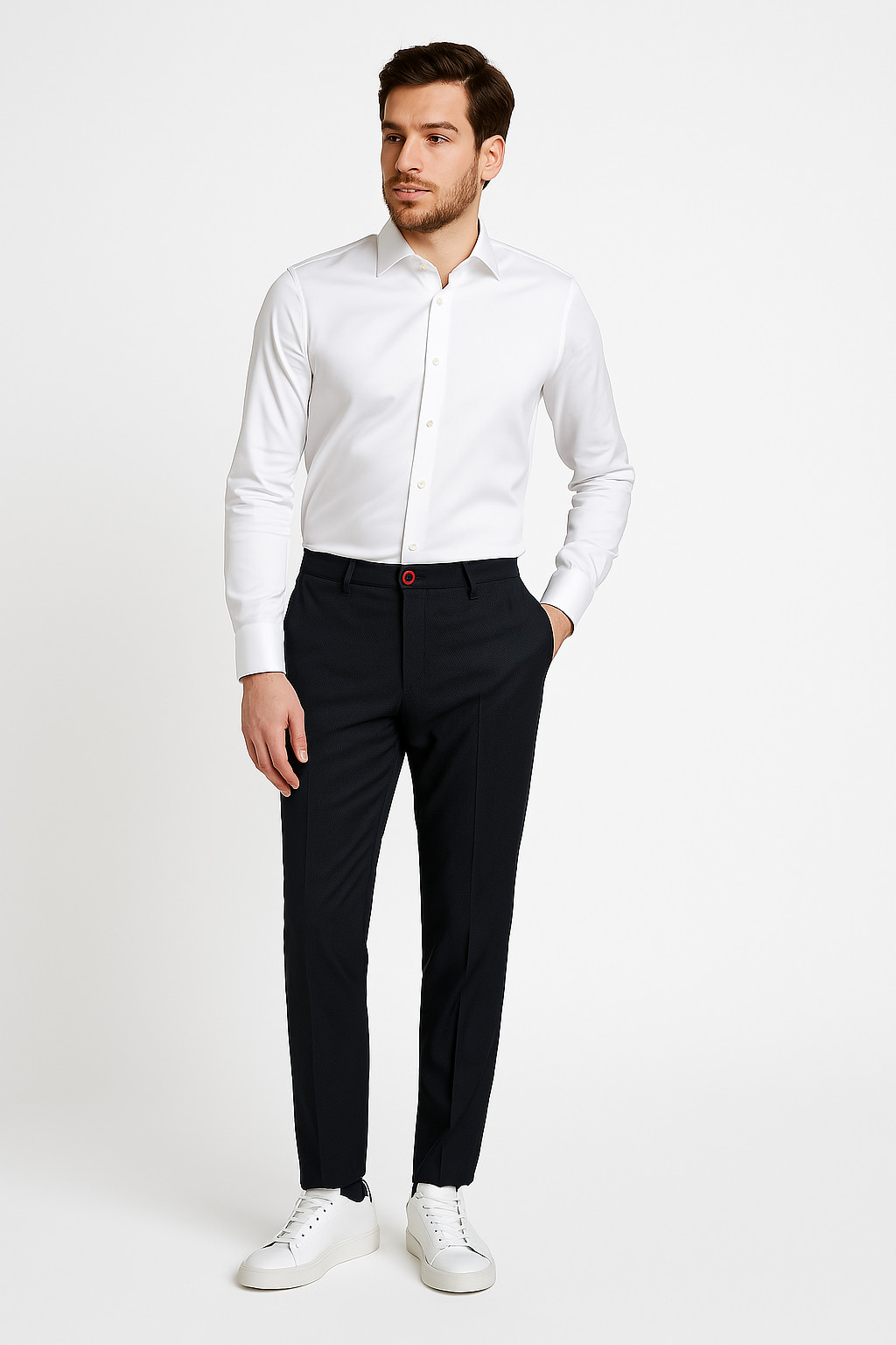 Баронио Манн Панталоне гамба стретта Дункельблау 2974