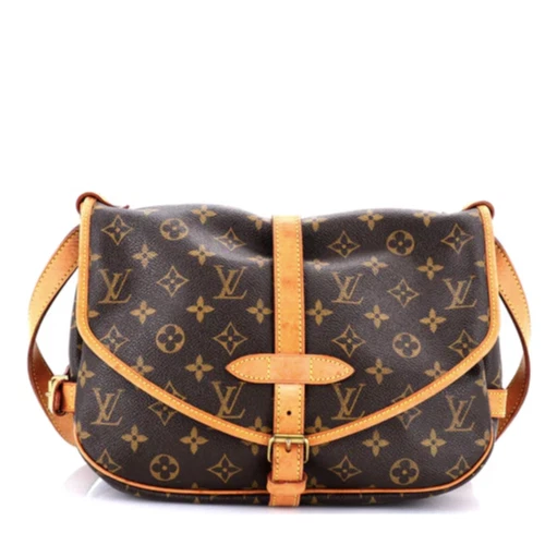 LOUIS VUITTON（LV） Borsa a tracolla vintage Louis Vuitton Saumur Monogram LV Messenger 30 marrone M42256