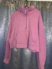Lululemon Women's Scuba Oversized Half-Zip Hoodie Size XL/XXL PINK