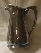 Mappin Webb silverplate deco water pitcher W29157 Mappin plate 9 1/4 inches
