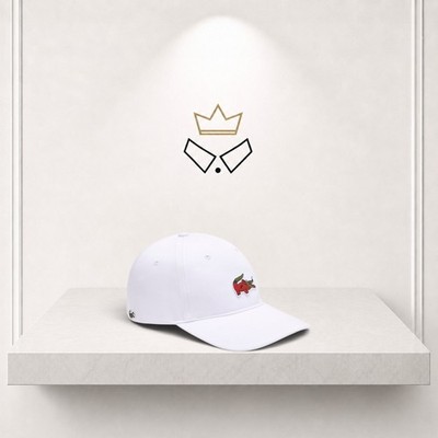 Lacoste x Netflix Money Heist Unisex White Limited Edition Cap One Size 