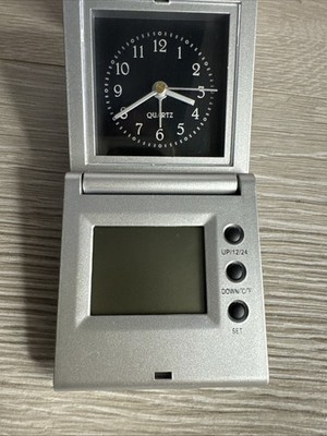 Mini Digital Reisewecker / mit Zeit Datum Kalender Temperatur LCD