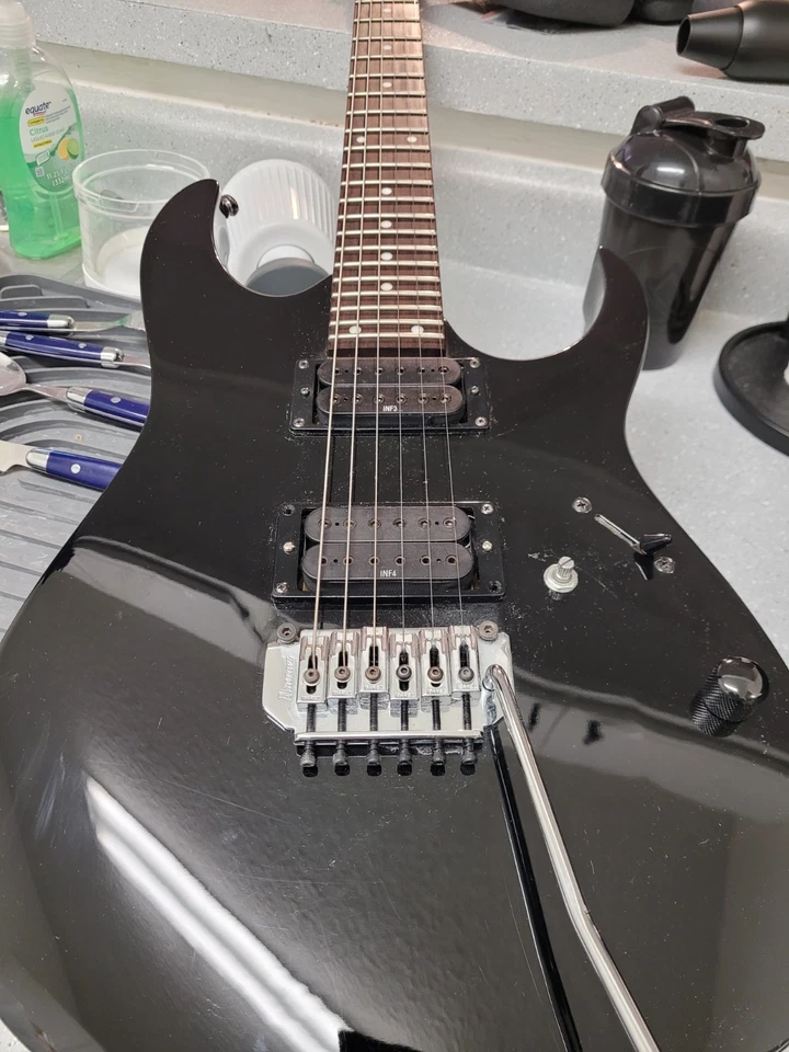 IBANEZ RG 120 Electric Guitar Black - See VIDEO - Sounds amazing - Rock, Metal + - image 3 of 4