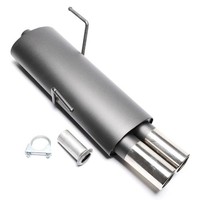 Sportauspuff Eintragungsfrei! 2X76Mm Peugeot 206