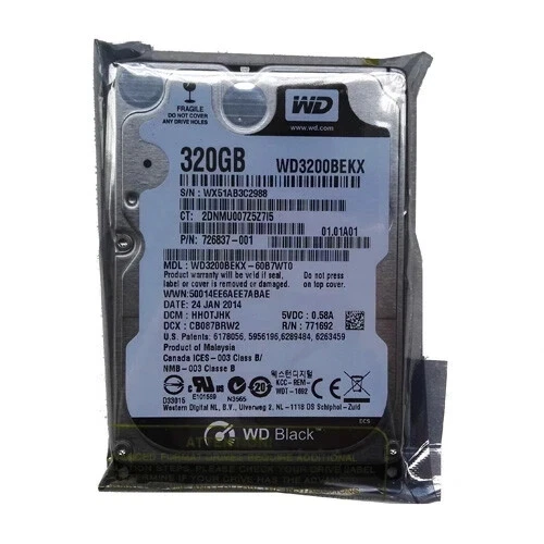 Western Digital Black 320GB WD3200BEKX 7200RPM SATA 2.5" Laptop HDD Hard Drive - Image 2 of 4