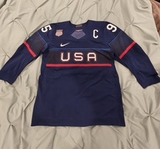USA hockey Jersey 2022 Olympics Navy Blue Nike Size XL