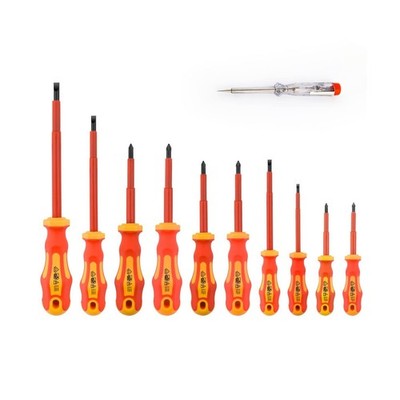 Gunpla 11 Pieces VDE Insulated Screwdriver Set, 1000V with Black Ti... Fast Ship