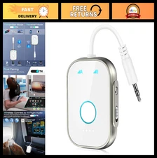 2-in-1 Bluetooth Transmitter Receiver, Wireless Adapter for TV, Car, Airplane, 5