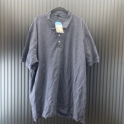 Devon & Jones Size 4XL Navy Blue Mens Pima Pique Short-Sleeves Polo D100
