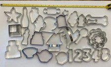 Large Lot Of 35 Metal Cookie Cutters Lot 4
