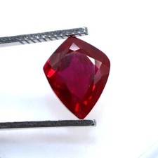 Natural Burmese Red Ruby 7.50 Ct Fancy Cut Certified Loose Gemstone