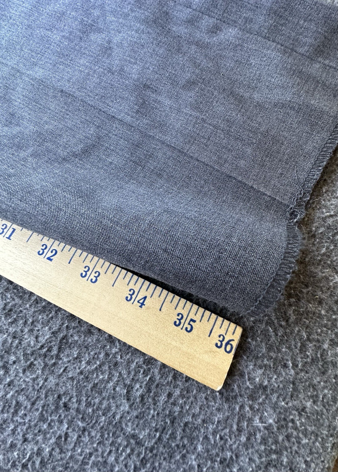 Nordstrom Pants Mens 50W Gray Tech Smart Trim Fit Wool Blend Flat Front New