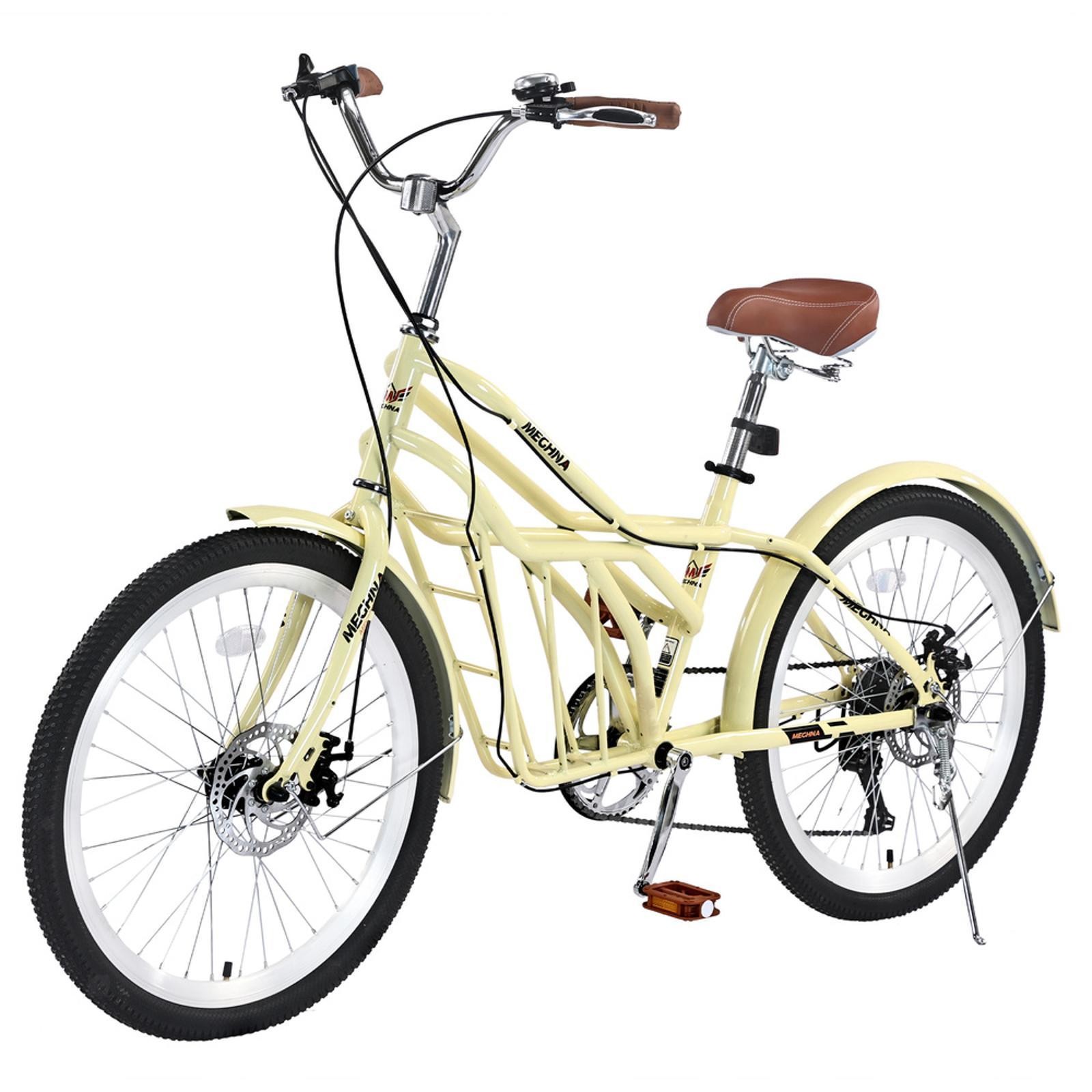 Lightweight Steel Frame 24 Inch City Commuter Bicycle Adult Road