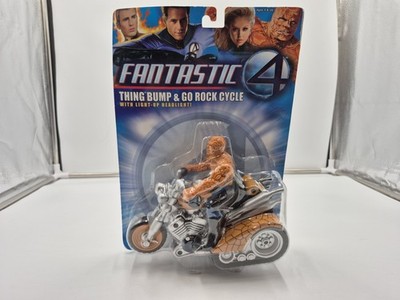 Marvel Toy Biz Fantastic Four 4 Thing Bump and Go Rock Cycle w/ Headlight NISP