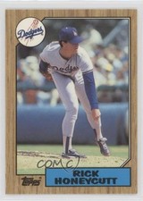 1987 Topps Tiffany Rick Honeycutt #753 0r0h