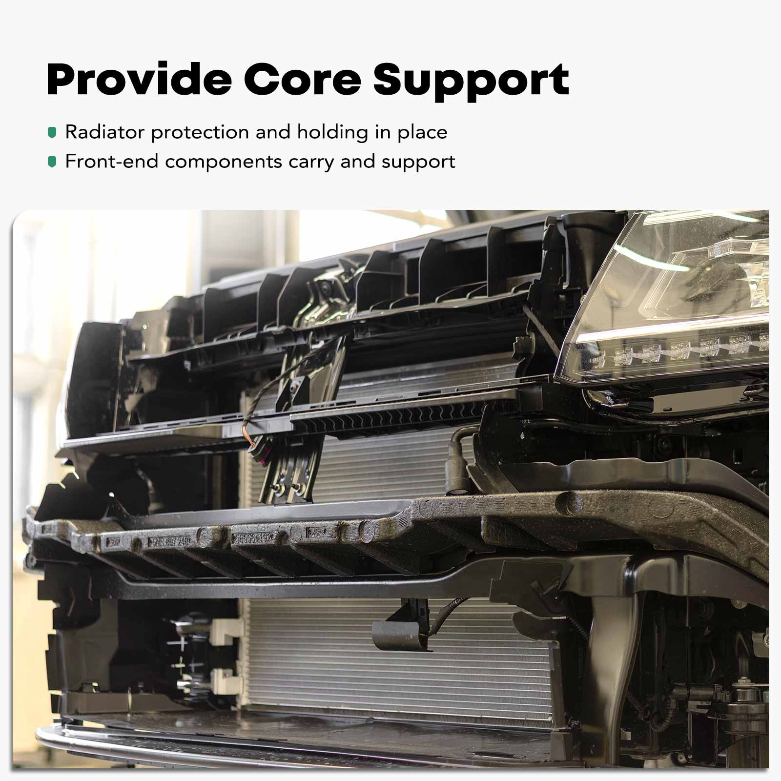 Radiator Support Front Side Panel for BMW E60 525i 2004-2007 Driver 51647033731