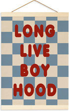 Long Live Boyhood Banner, Boys Room Decor, Vintage Nursery Wall Decor Boy, Toddl