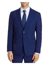 THEORY Mens Bowery & Zaine Navy Extra Slim Fit Suit Separate Blazer 46R