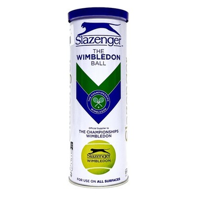 SLAZENGER The Wimbledon Tennis Balls   1 Can (3 Balls) ITF Approved Official