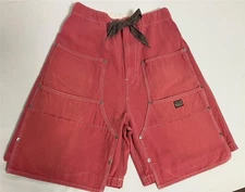 Kapital canvas W Knee Easy short Pants shorts red new