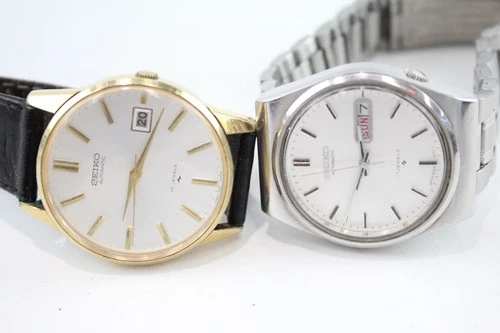 Vintage Seiko Automatic Mechanical Watches Working x 2