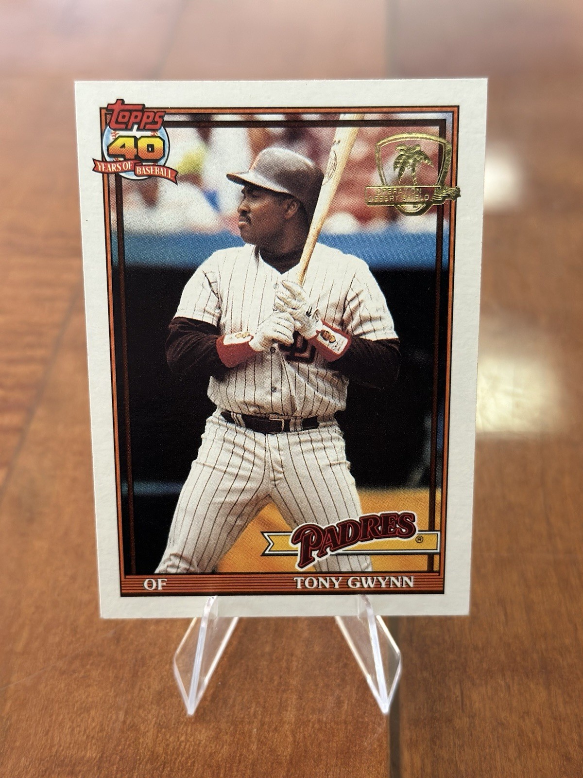 1991 Topps Desert Shield #180 Tony Gwynn Padres EX E