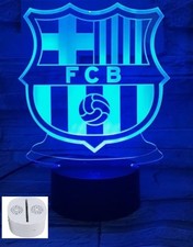 FC Barcelona Football Soccer Bluetooth Music Remote 3D LED Night Light